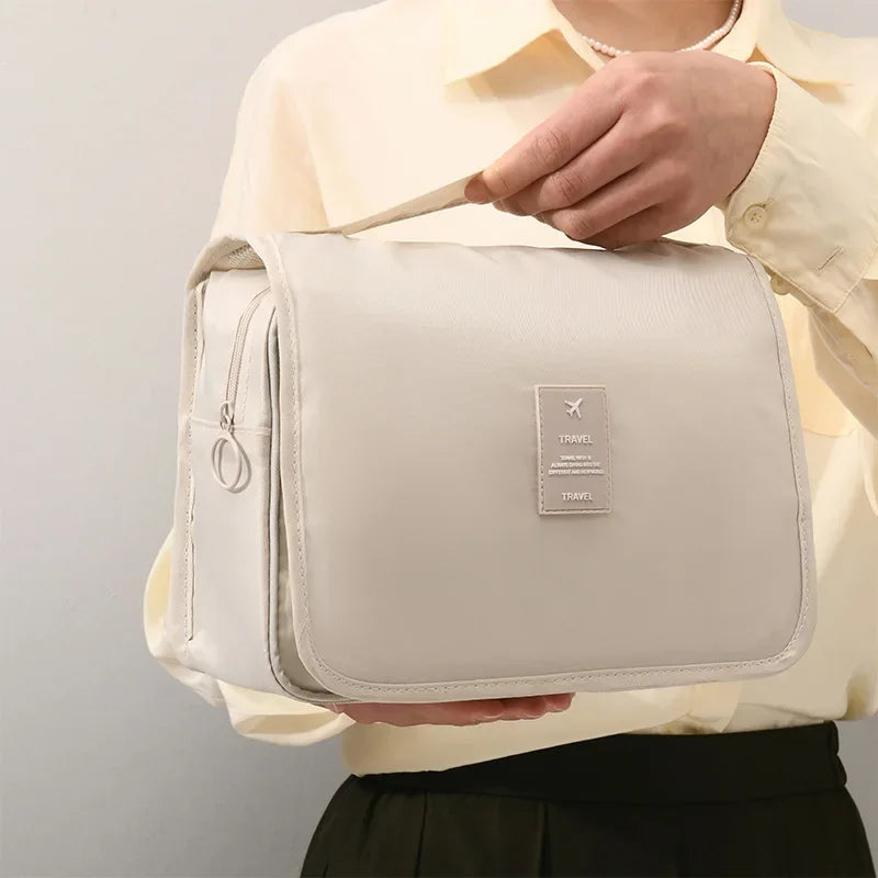 Travel Makeup Bag Waterproof Toiletries Organizer High Quality Women Neceser Bathroom Hook Wash Pouch Hook Makeup Storage Bag - Smarsty
