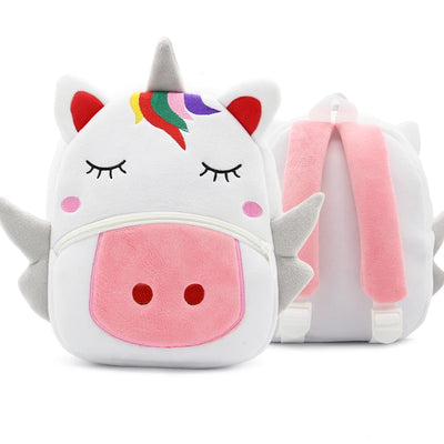 Soft Plush Kids Backpack With Cartoon Animal Design - Smarsty