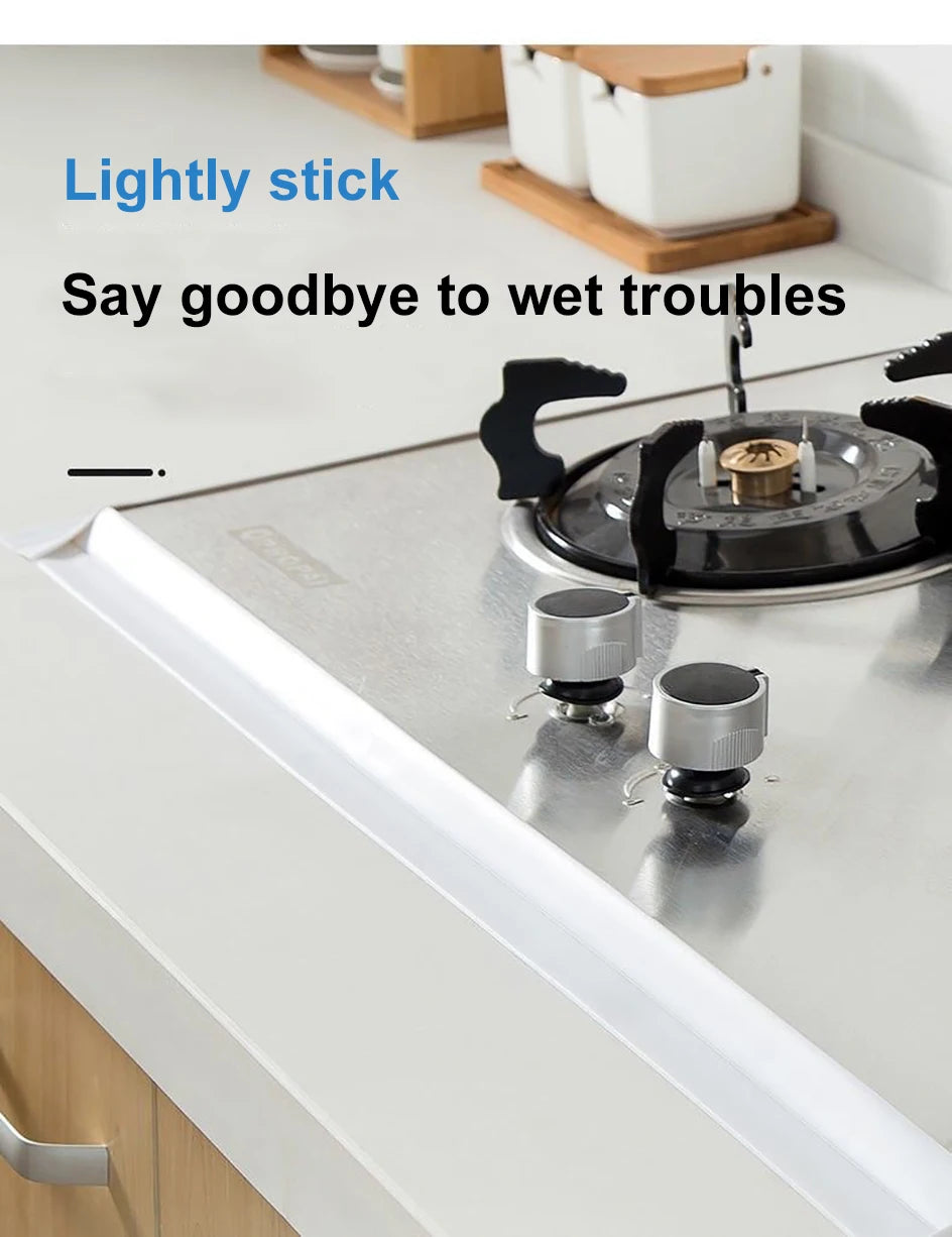 3.2M Bath Caulk Tape Self Adhesive PVC Oil-Proof Kitchen Sink Edge Corner Wall Sticker Waterproof Toilet Sealing Strip Tape - Smarsty