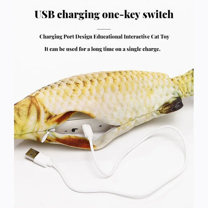 Electric Cat Toy Dancing Fish Interactive Plaything - Smarsty