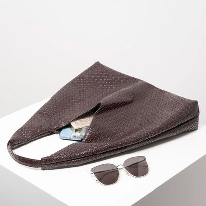 Elegant Retro Shoulder Bag Women Large Tote Everyday - Smarsty