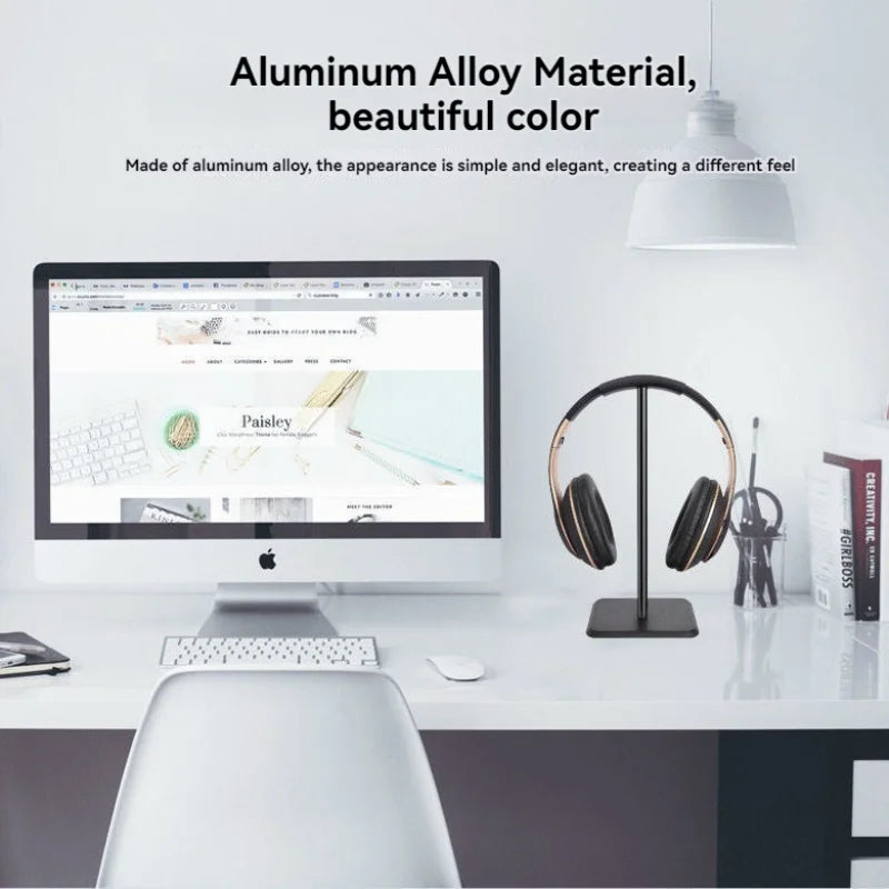 Universal Aluminum Headphone Stand for Gaming Headsets - Smarsty