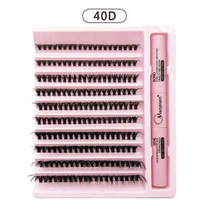DIY Eyelash Extension Kit with 200 Clusters for Natural Look - Smarsty