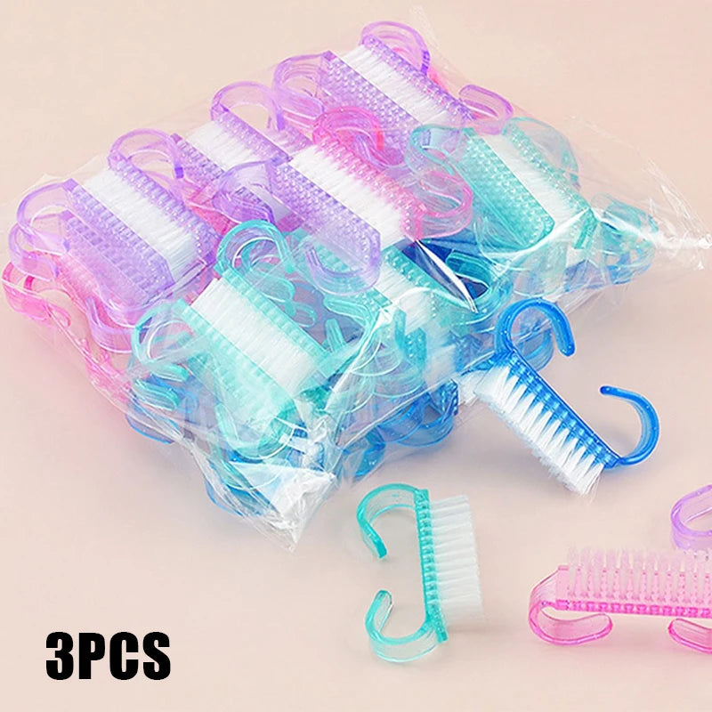Plastic Nail Brushes Set for Effective Nail Cleaning - Smarsty