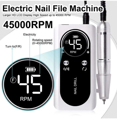Professional Electric Nail Drill With Low Noise Operation - Smarsty