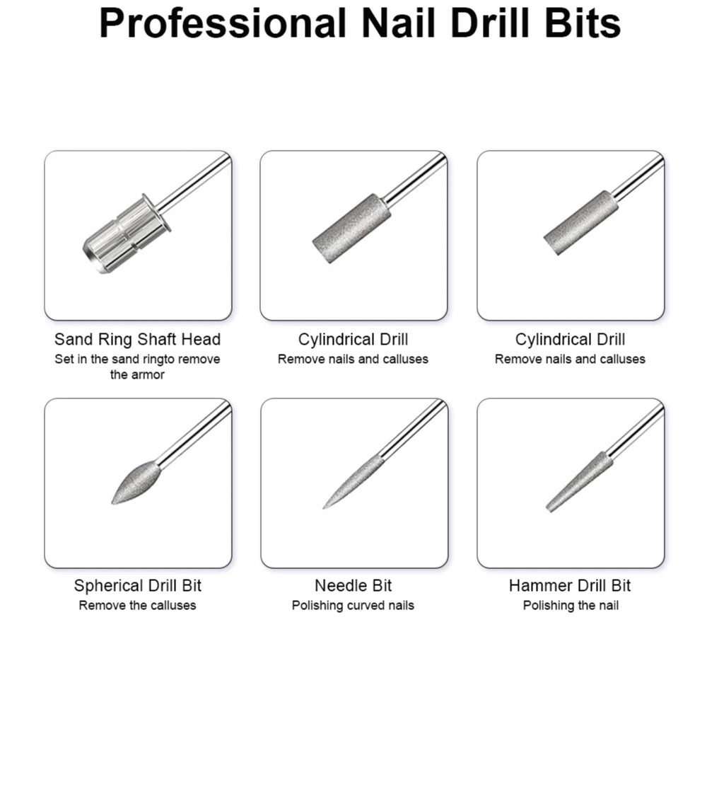 Portable 6 In 1 Electric Nail Drill Kit - Smarsty