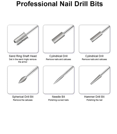 Portable 6 In 1 Electric Nail Drill Kit - Smarsty
