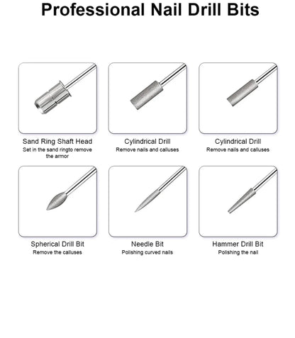 Portable 6 In 1 Electric Nail Drill Kit - Smarsty
