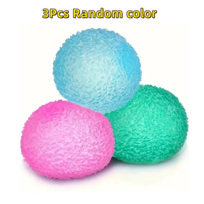 1Pc Squishy Multicolor Texture Ice Ball Squeeze Toy for Kids Adult Soft Pinch Pop Fidget Toys Children Halloween Christmas Gifts - Smarsty