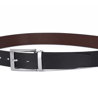Men's Leather Cowskin Belt High Quality Fashion Waist Strap - Smarsty