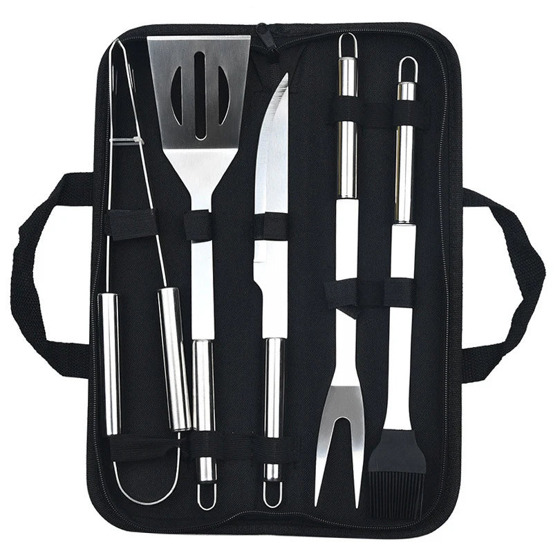 Stainless Steel BBQ Tool Set With Portable Storage Bag - Smarsty