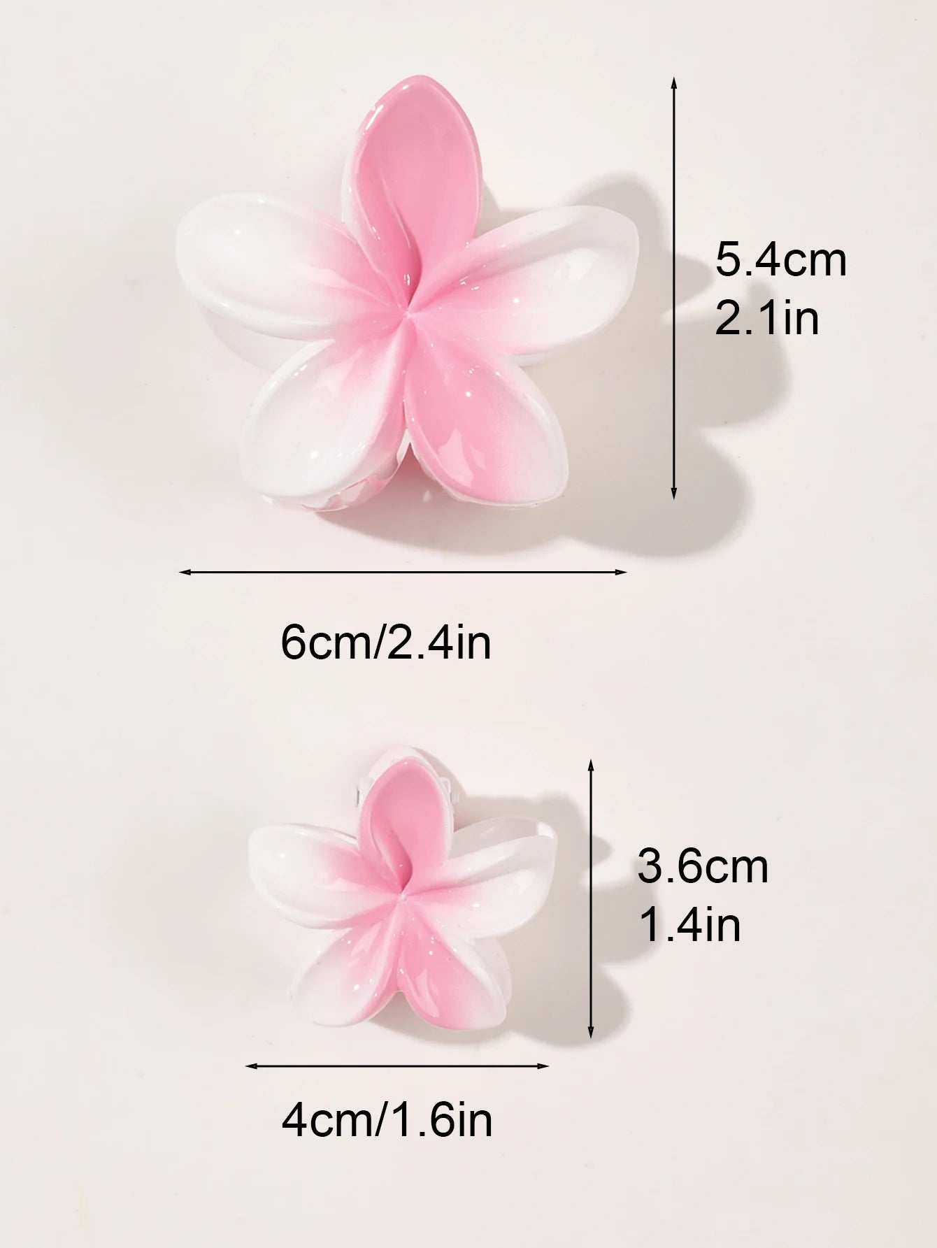 Hawaiian Flower Hair Claw Clips For Thin Hair Lightweight - Smarsty