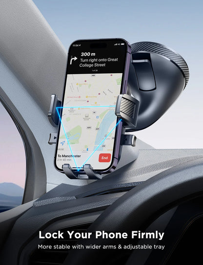 Universal Car Phone Mount With Strong Suction 360 Rotation - Smarsty