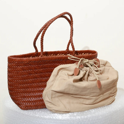 Genuine Leather Tote Bag For Women With Crossbody Strap - Smarsty