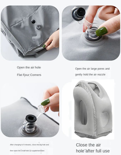 Portable Inflatable Travel Pillow for Ultimate Neck Support - Smarsty