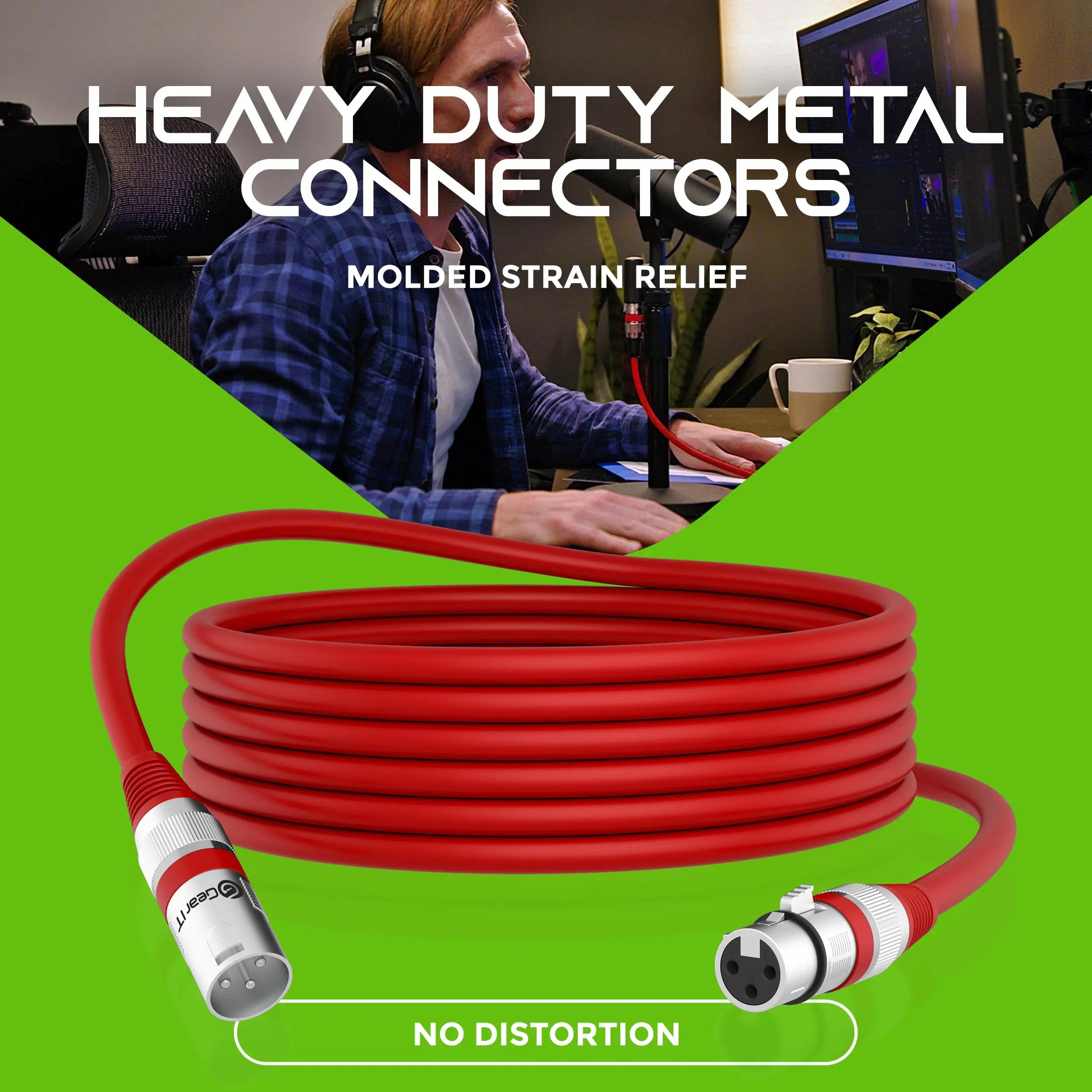 XLR Male to Female Microphone Extension Cable - Smarsty
