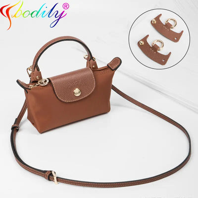 1 Set Bag Strap For Longchamp Mini Punch-free Genuine Leather Shoulder Strap Set Transformation Crossbody Strap Bag Accessories - Smarsty