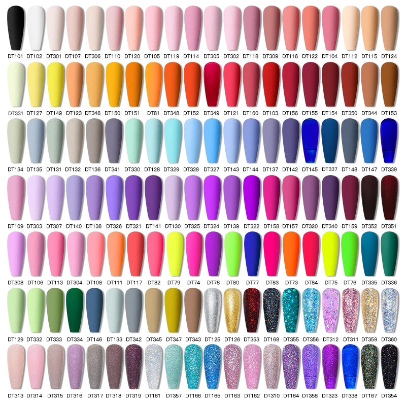 Macaron Series Gel Nail Polish Set with Glitter - Smarsty