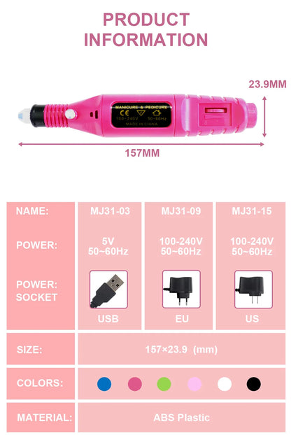 Acrylic Gel Nail Extension Kit with UV LED Lamp - Smarsty