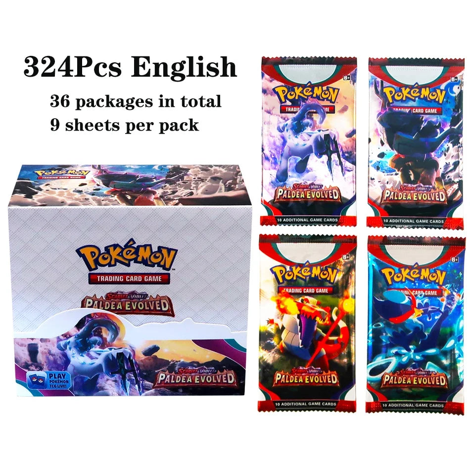 324pcs Pokemon TCG: Sword & Shield-Fusion Strike Booster Display Box (36 Packs) Board Game Card DESTINED RIVALS Stellar Crown - Smarsty
