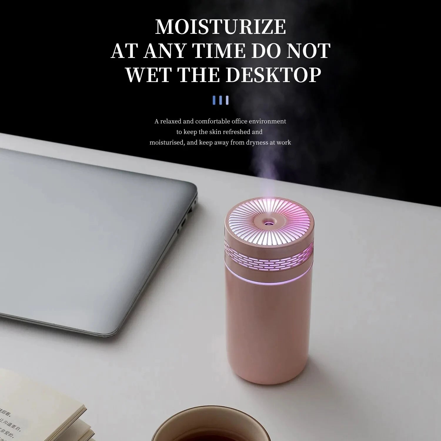 Portable USB Car Air Humidifier with LED Light - Smarsty