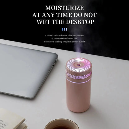 Portable USB Car Air Humidifier with LED Light - Smarsty
