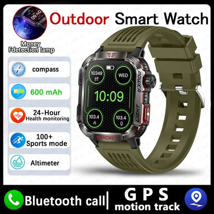 Waterproof Military GPS Smart Watch With Bluetooth Call - Smarsty