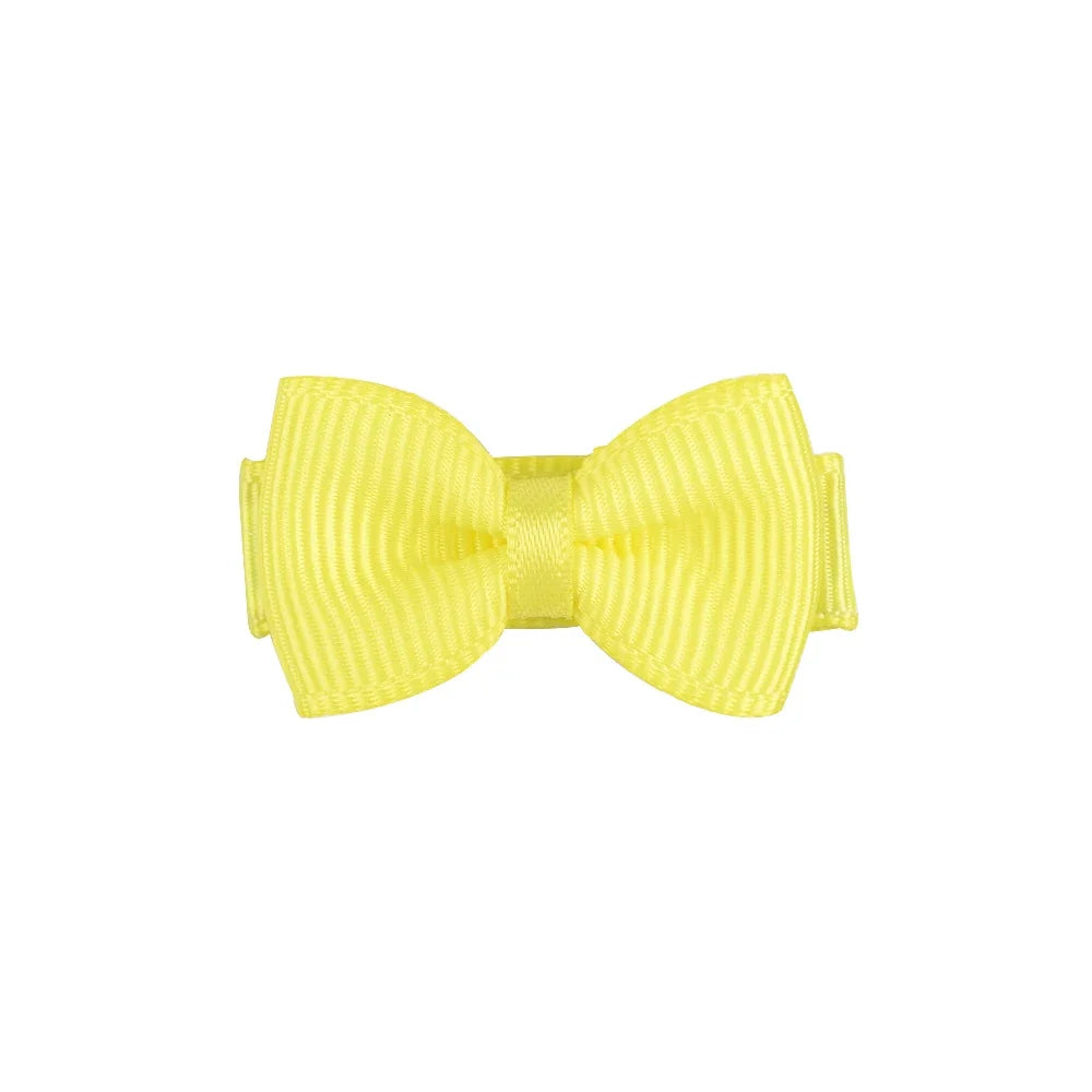 Mini Hair Bows Clip For Baby Girls Ribbon Covered Secure - Smarsty