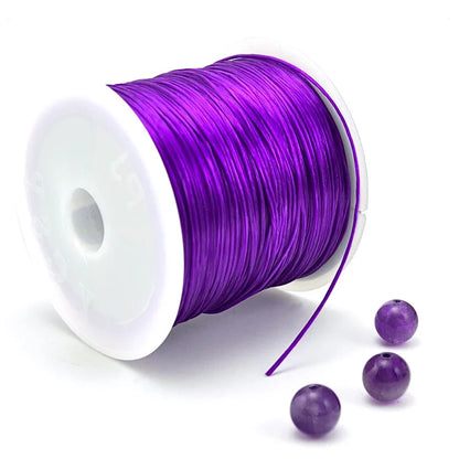 Strong Elastic Beading Cord 1mm 10m Durable Stretch - Smarsty