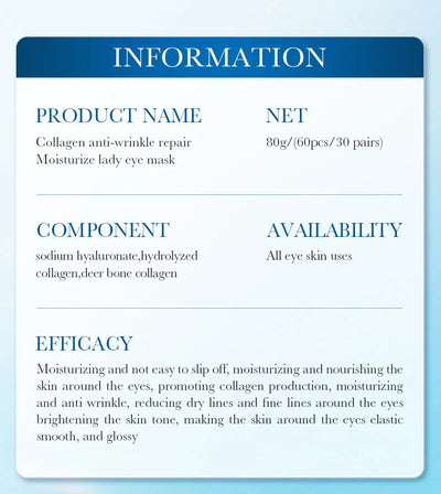 Crystal Collagen Eye Masks for Dark Circles and Puffiness - Smarsty