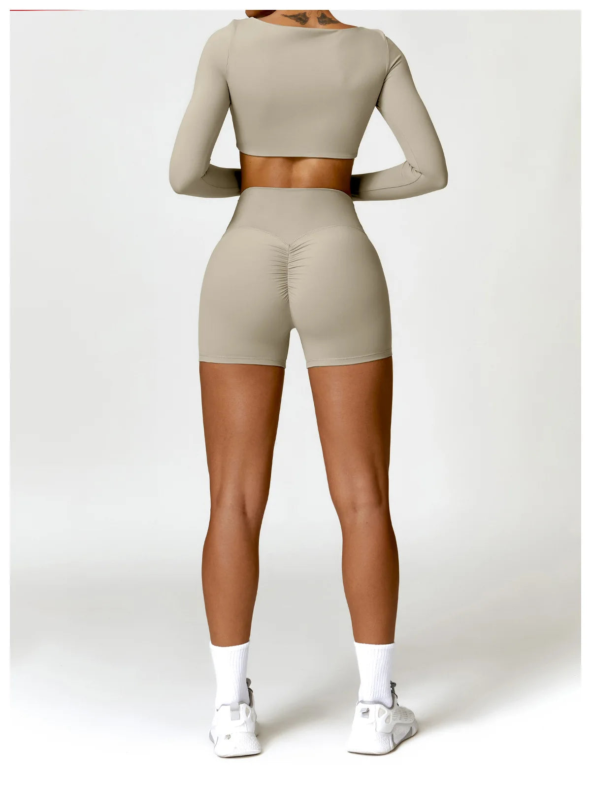 Ctenkevet Solid Color Women Fitness Quick-Dry Sport Short Women Cycling Soft Training Shorts Jog High Waist Yoga Short Legging - Smarsty