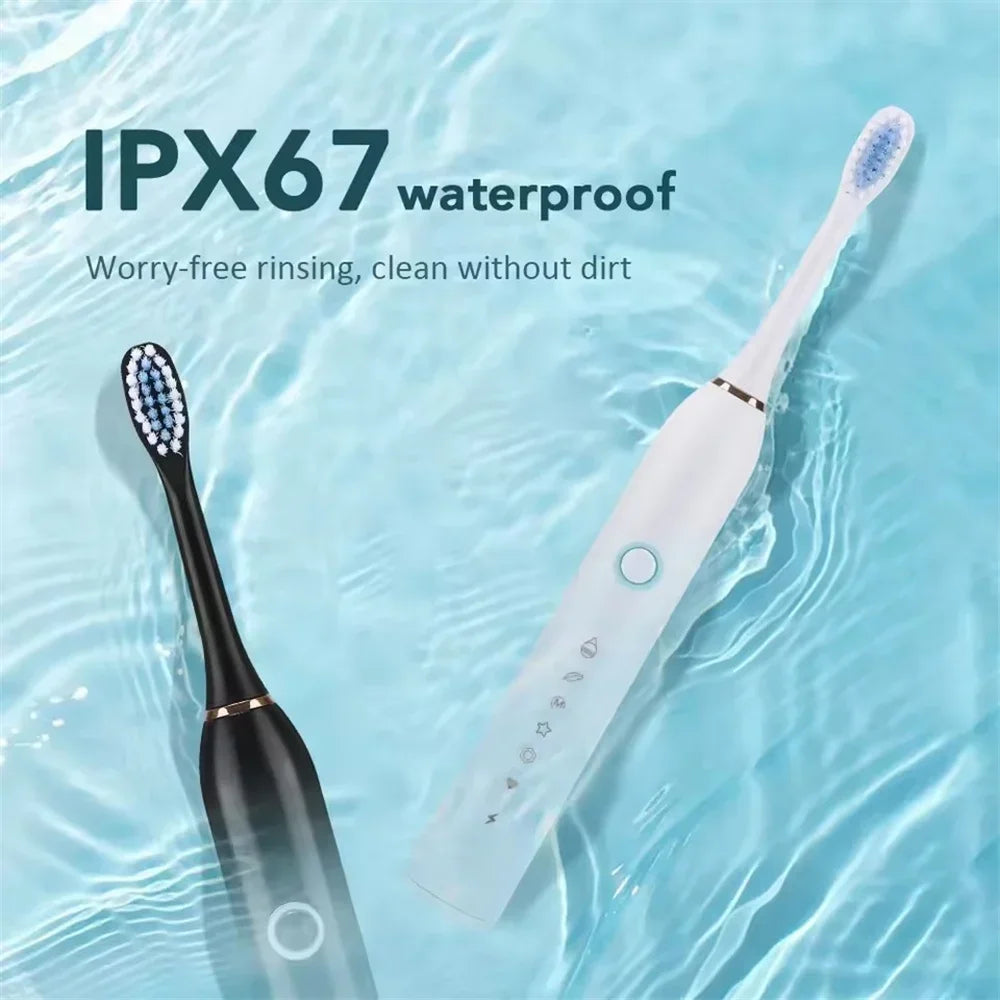 Automatic Electric Toothbrush with Six-Speed Charging - Smarsty
