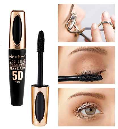 5D Silk Mascara for Big Eyes with Lengthening Formula - Smarsty
