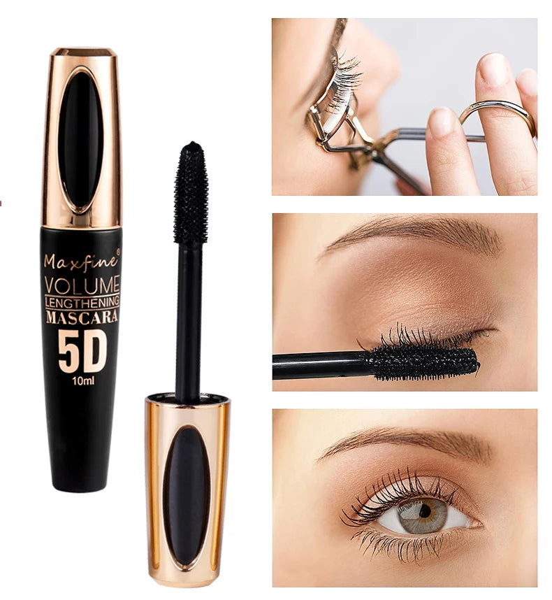 5D Silk Mascara for Big Eyes with Lengthening Formula - Smarsty