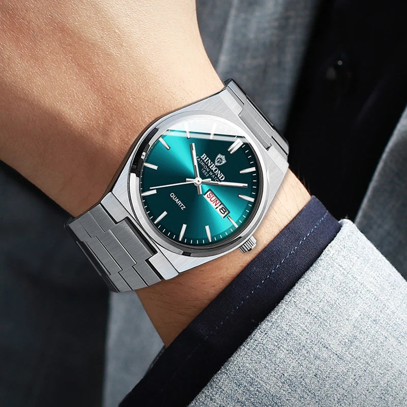 Luxury Waterproof Quartz Men's Watch with Luminous Features - Smarsty