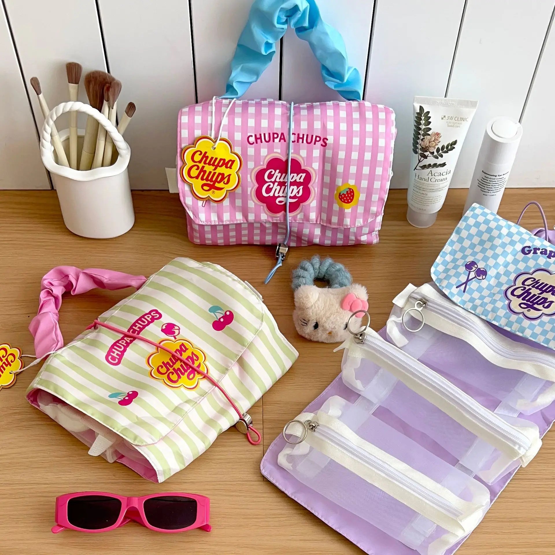 Detachable Makeup Bag Three In One Portable Folding Case - Smarsty