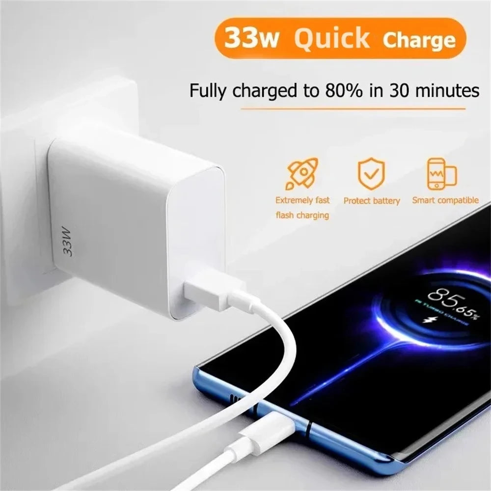 33W USB C Fast Charger Quick Charge Wall Adapter Pro - Smarsty