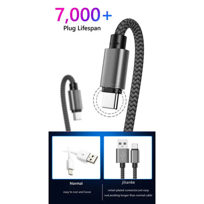Nylon Fast Charging USB A to Type C Cable - Smarsty