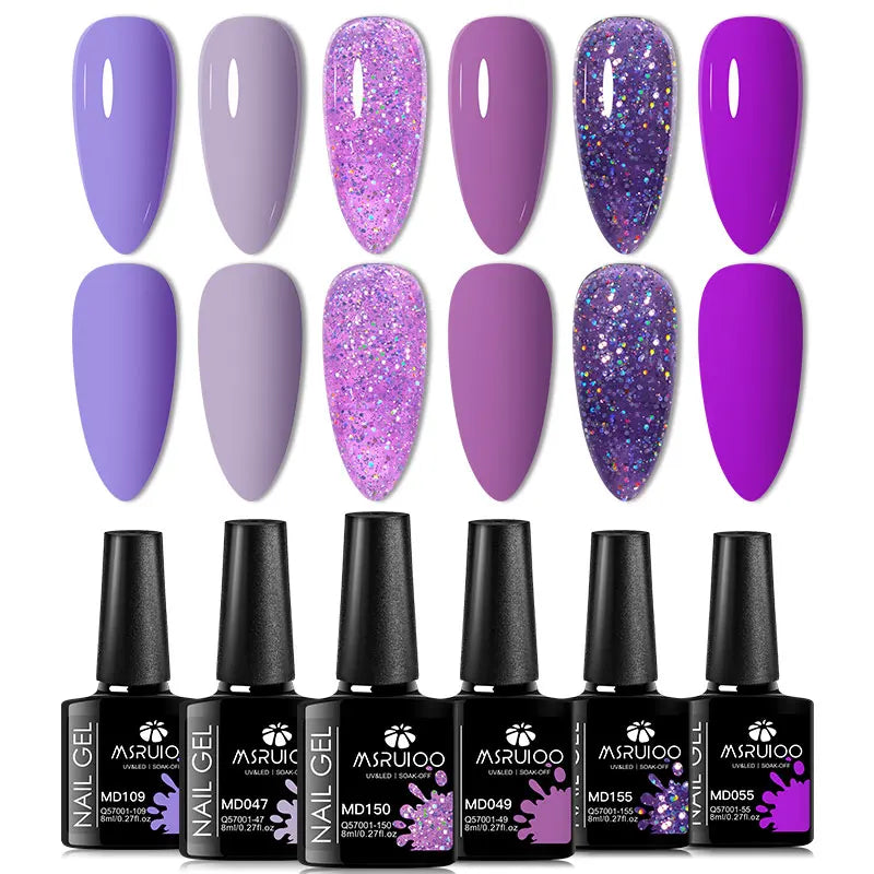 6pc All-Season Gel Nail Polish Set for Long-Lasting Manicure - Smarsty