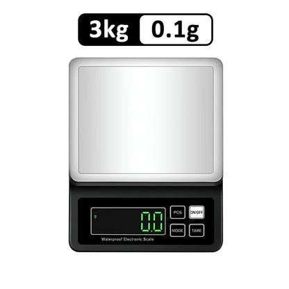 Rechargeable Kitchen Scale IP67 Fully Waterproof Home Kitchen Scale 0.1g/1g High Precision Electronic Balance 3kg/5kg/10kg/15kg