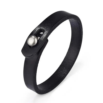 Vintage Genuine Leather Wrap Bracelet Durable Punk Wristband - Smarsty