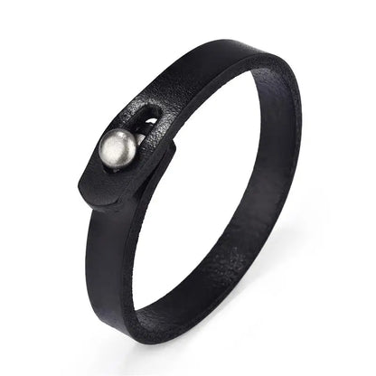Vintage Genuine Leather Wrap Bracelet Durable Punk Wristband - Smarsty