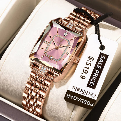 Elegant Waterproof Stainless Steel Women's Wristwatch - Smarsty