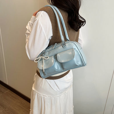 Korean Edition Underarm Bow Bag Women Versatile Shoulder Bag - Smarsty