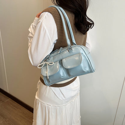 Korean Edition Underarm Bow Bag Women Versatile Shoulder Bag - Smarsty