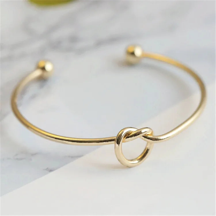 Vintage Stainless Steel Woven Twist Bracelet for Women - Smarsty