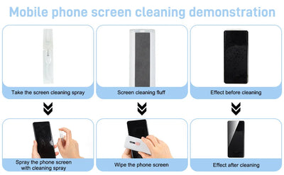 7-in-1 Computer Keyboard Cleaner Brush Kit Earphone Cleaning Pen For Headset Keyboard Cleaning Tools Cleaner Keycap Puller Kit - Smarsty