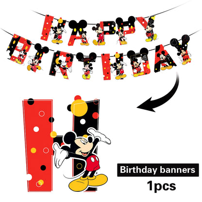 Disney Mickey Mouse Party Supplies Set for Kids Birthdays - Smarsty