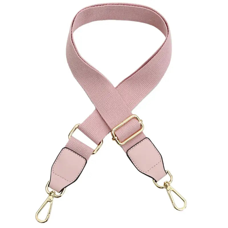 Wide Shoulder Straps Solid Color Cotton Webbing Pu Leather Adjustable Shoulder Messenger Bag Strap Accessory Supplies