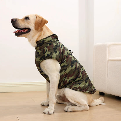 Waterproof Winter Dog Coat with Camouflage Print - Smarsty
